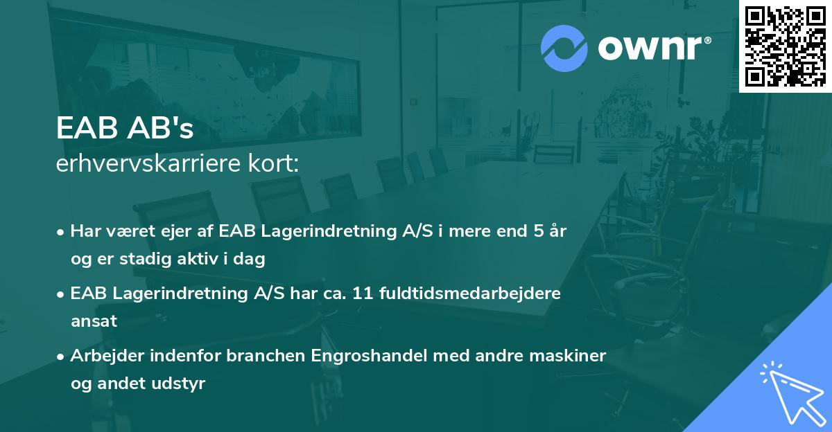 EAB AB's erhvervskarriere kort