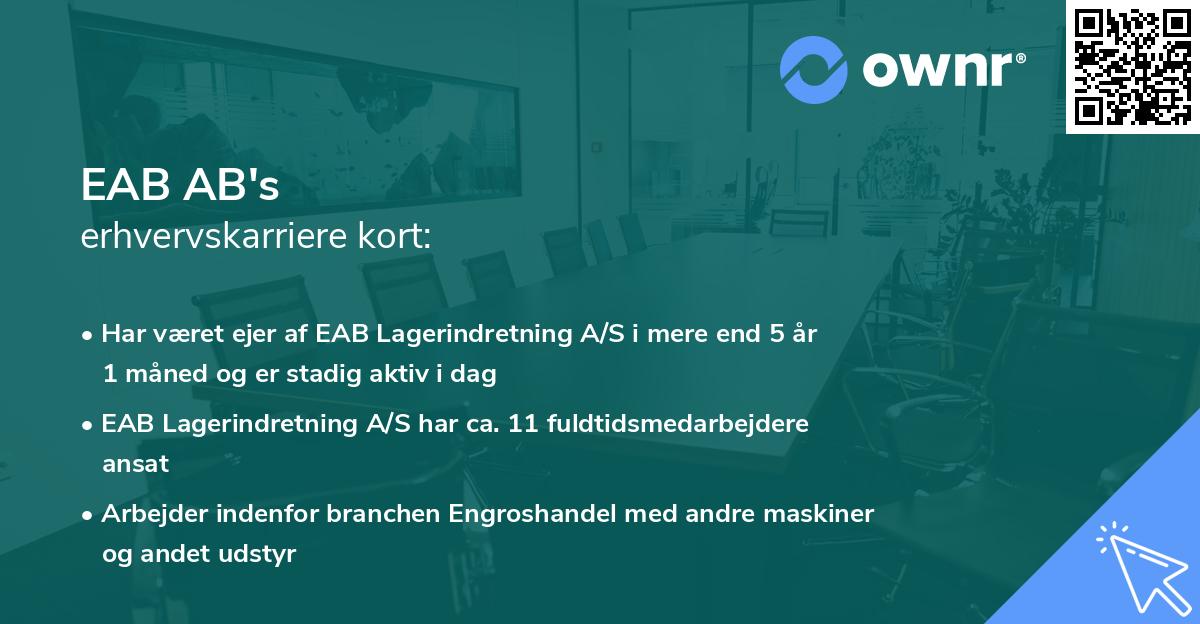 EAB AB's erhvervskarriere kort