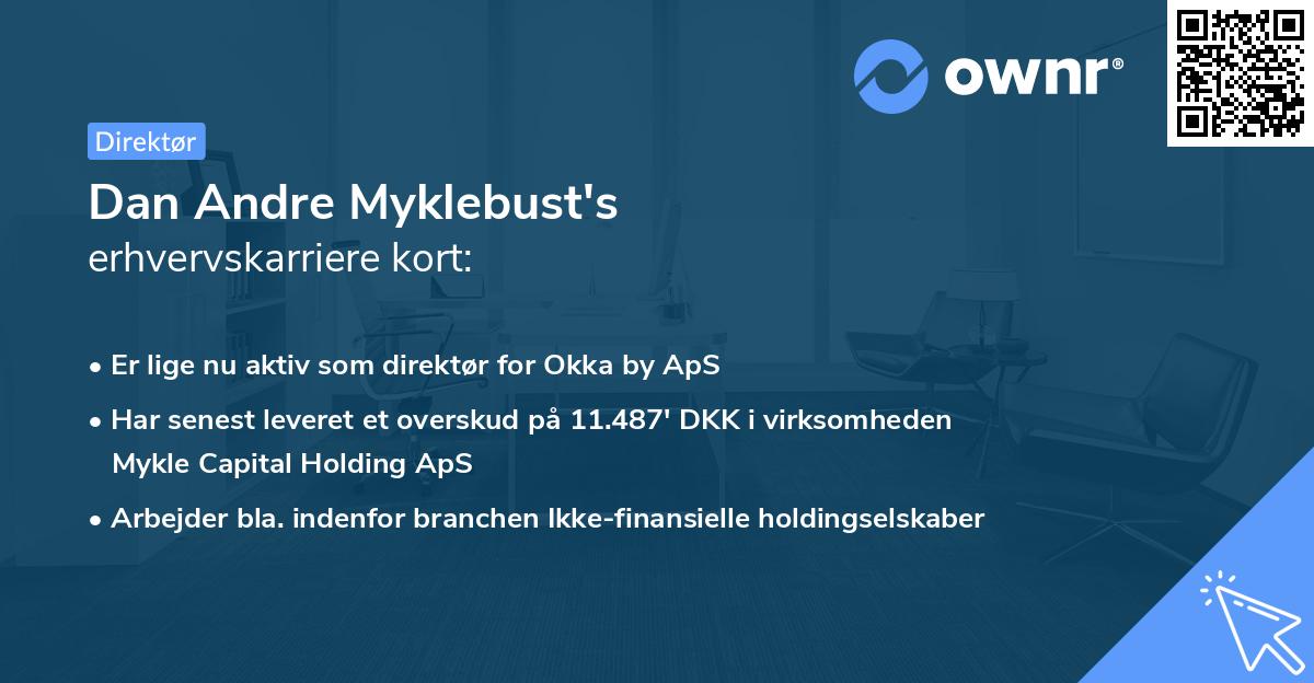 Dan Andre Myklebust's erhvervskarriere kort