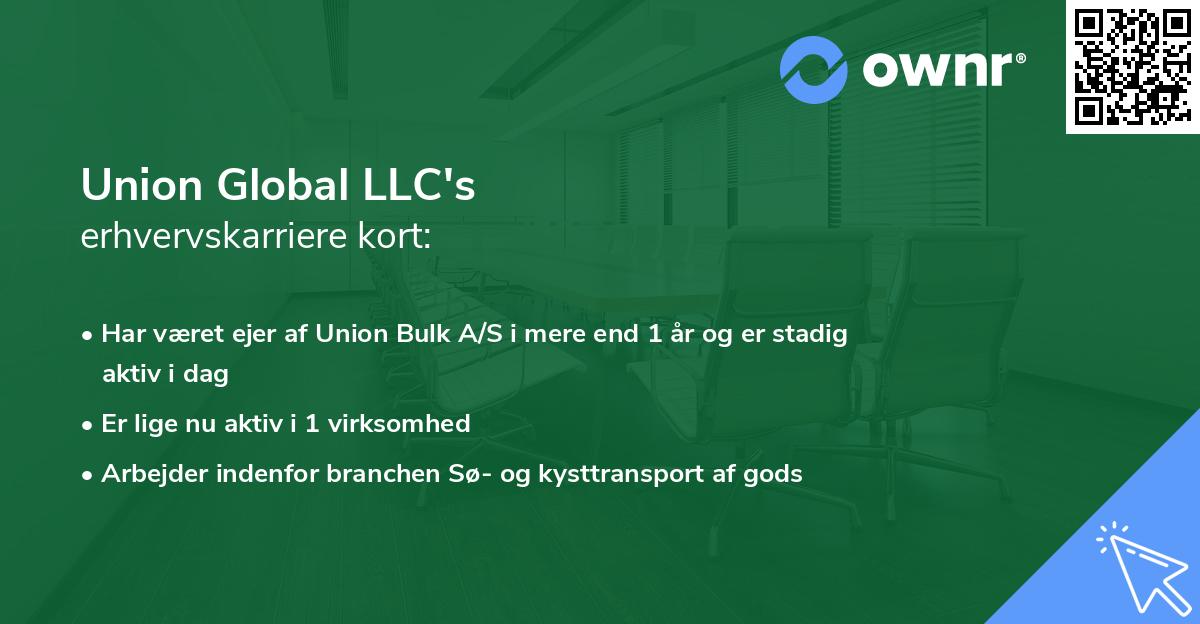 Union Global LLC's erhvervskarriere kort