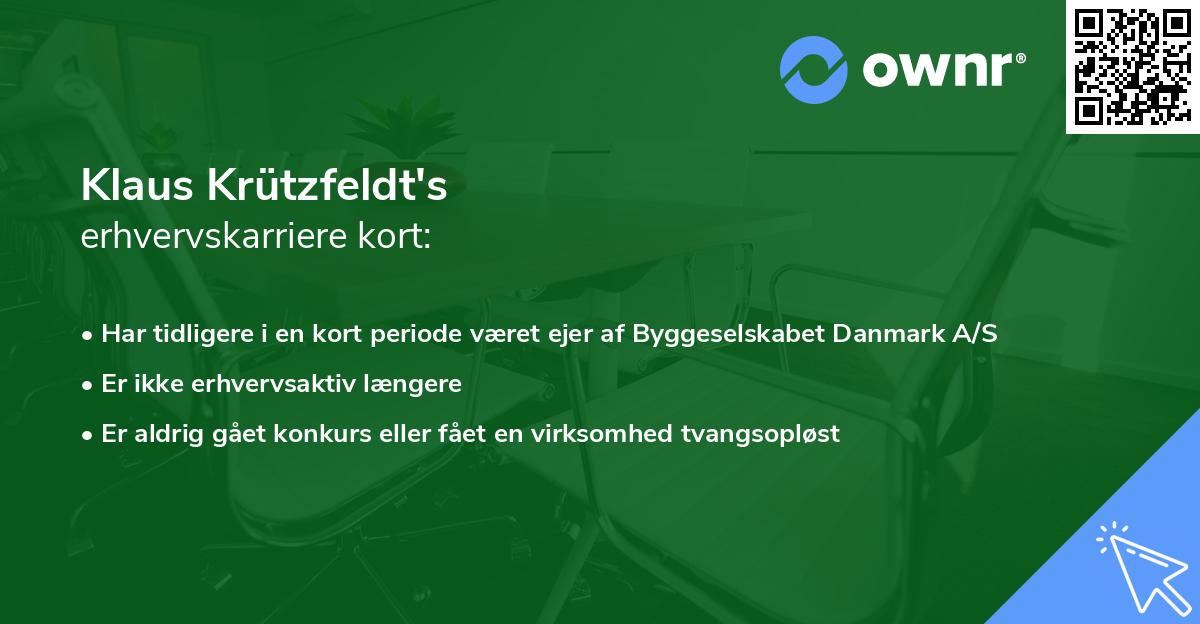 Klaus Krützfeldt's erhvervskarriere kort