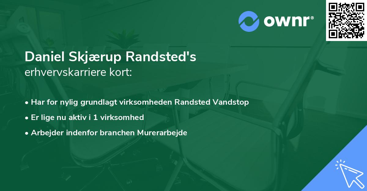 Daniel Skjærup Randsted's erhvervskarriere kort