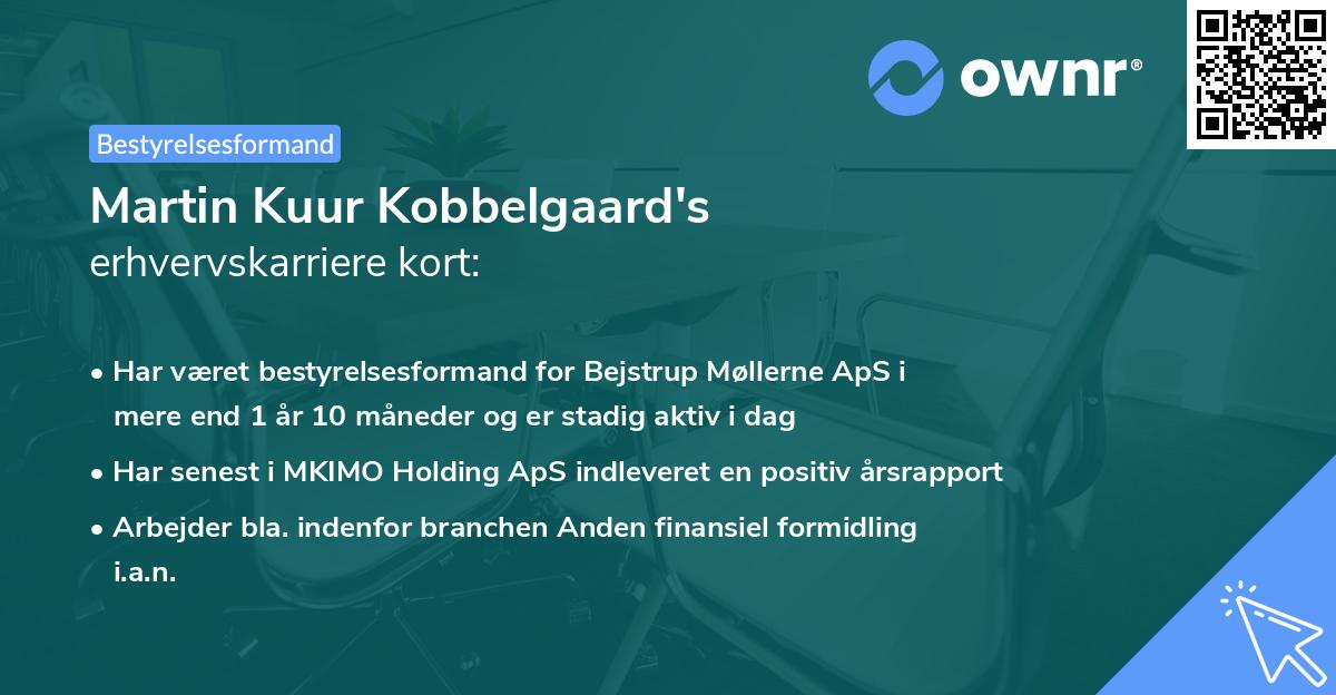 Martin Kuur Kobbelgaard's erhvervskarriere kort