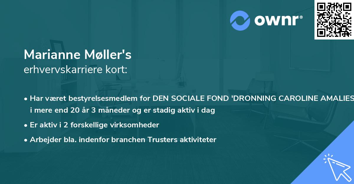 Marianne Møller's erhvervskarriere kort