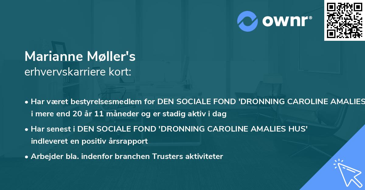 Marianne Møller's erhvervskarriere kort