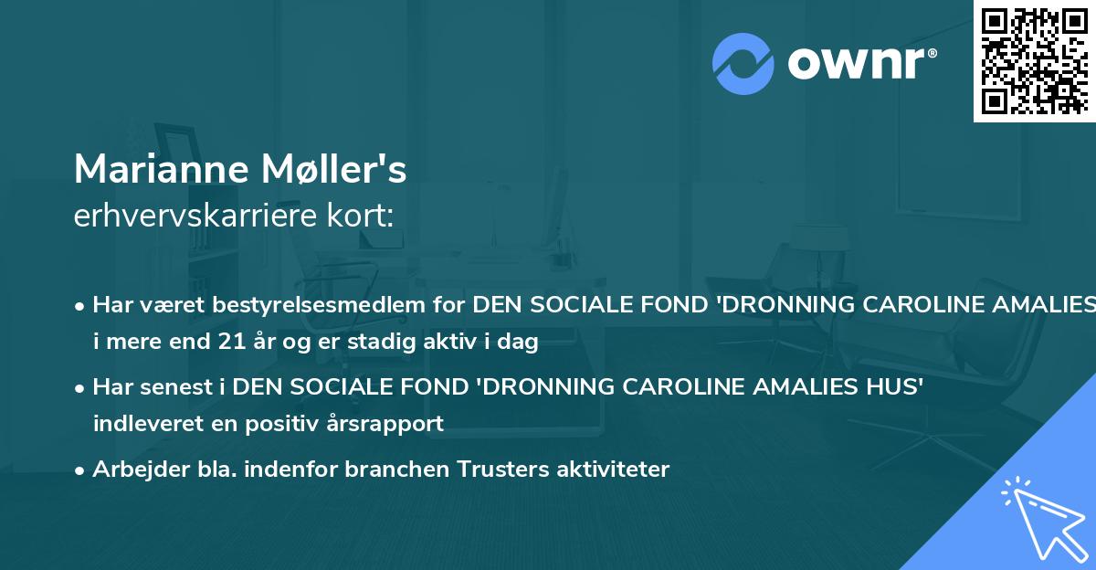 Marianne Møller's erhvervskarriere kort