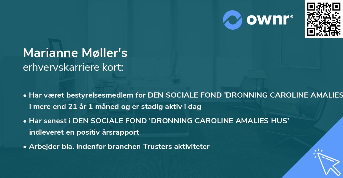 Marianne Møller's erhvervskarriere kort
