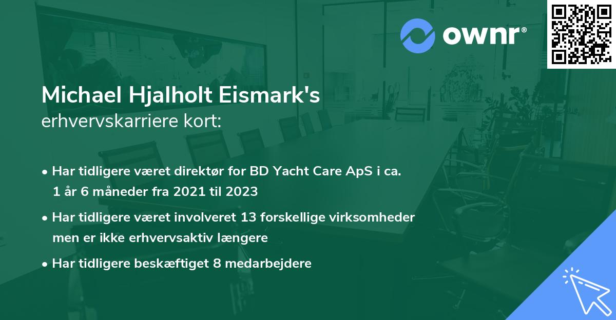Michael Hjalholt Eismark's erhvervskarriere kort