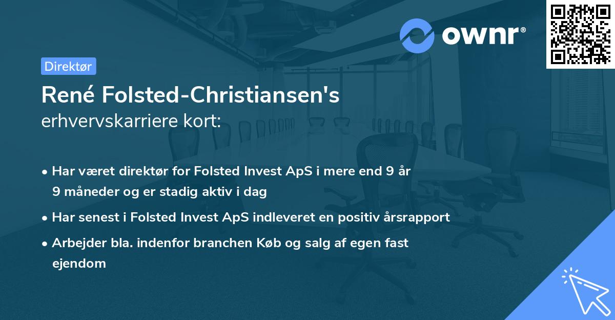 René Folsted-Christiansen's erhvervskarriere kort