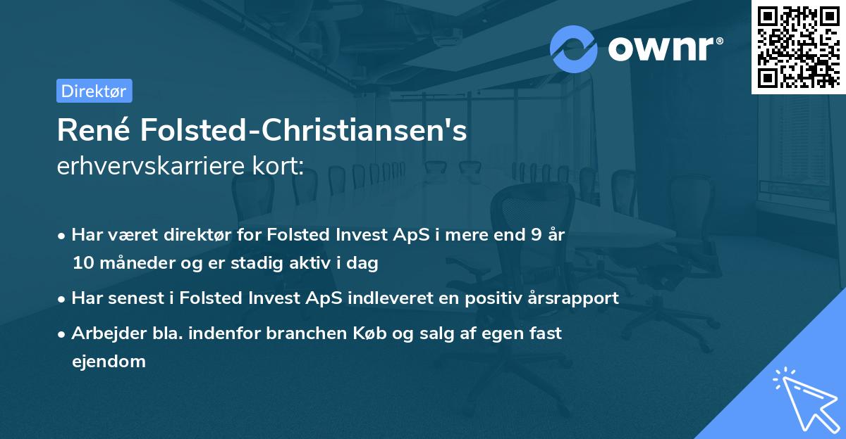 René Folsted-Christiansen's erhvervskarriere kort