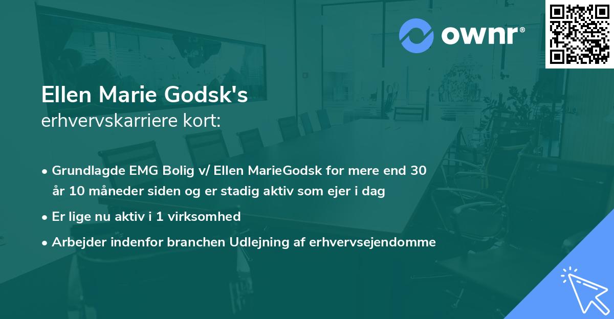 Ellen Marie Godsk's erhvervskarriere kort