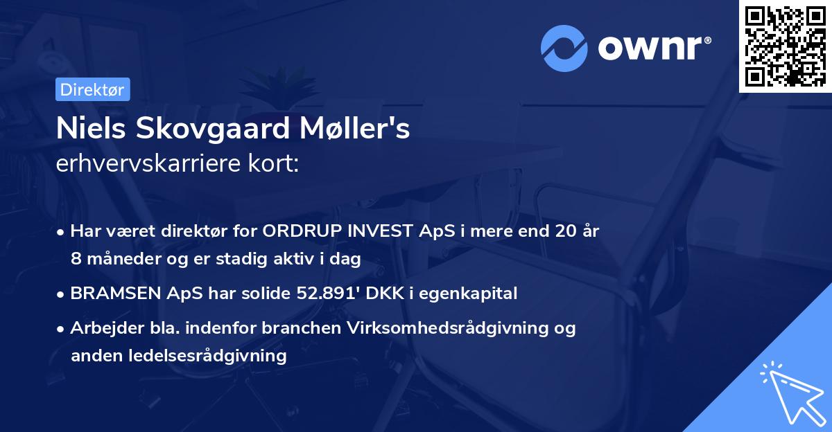 Niels Skovgaard Møller's erhvervskarriere kort