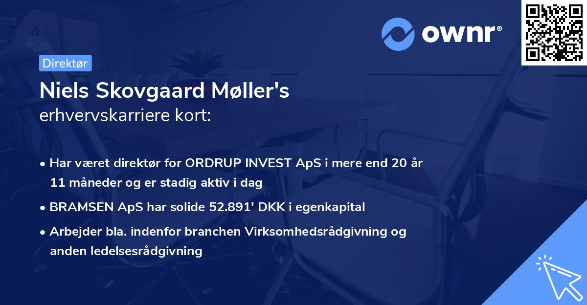 Niels Skovgaard Møller's erhvervskarriere kort