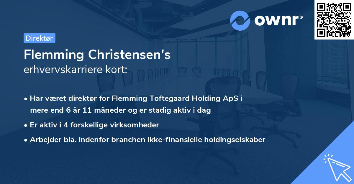 Flemming Christensen's erhvervskarriere kort