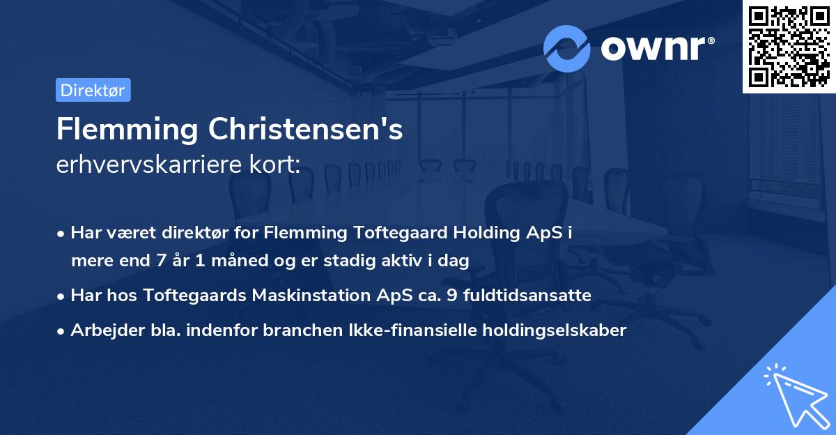 Flemming Christensen's erhvervskarriere kort