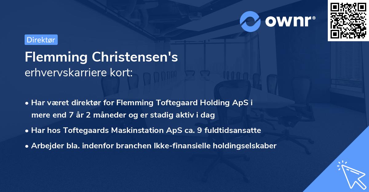 Flemming Christensen's erhvervskarriere kort
