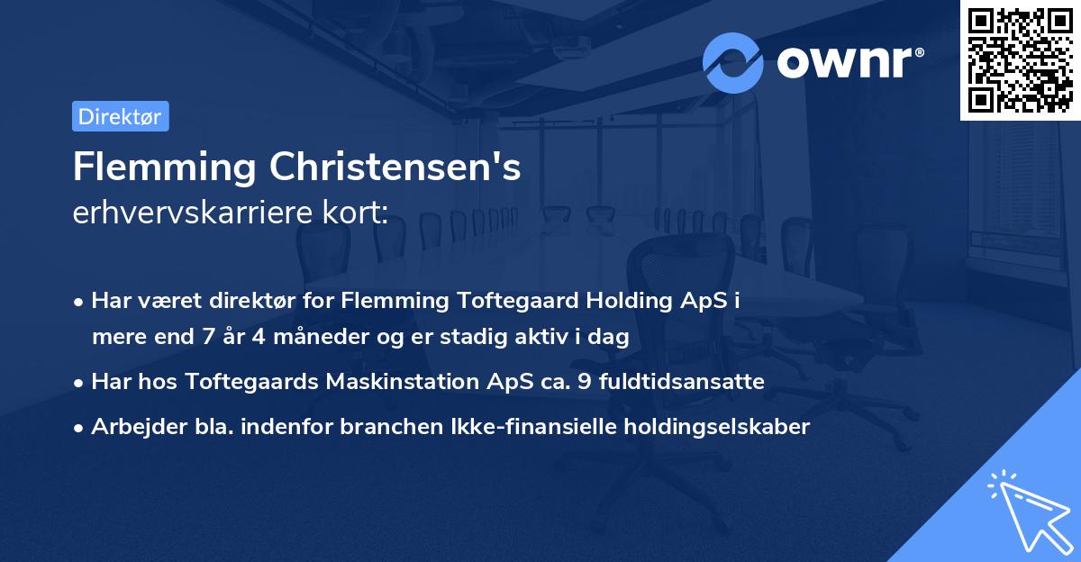 Flemming Christensen's erhvervskarriere kort