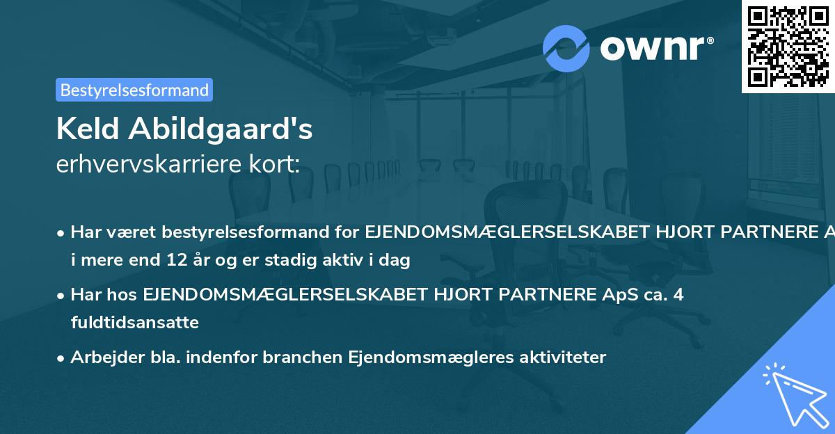Keld Abildgaard's erhvervskarriere kort