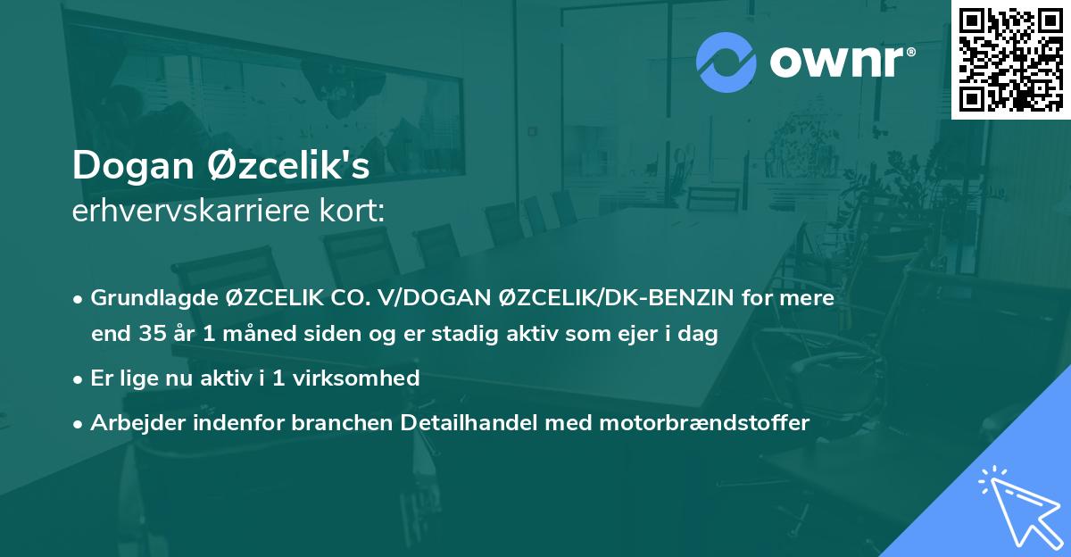 Dogan Øzcelik's erhvervskarriere kort