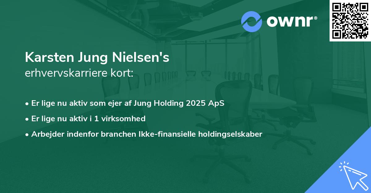 Karsten Jung Nielsen's erhvervskarriere kort