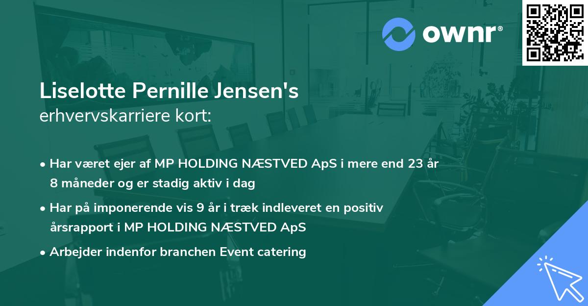 Liselotte Pernille Jensen's erhvervskarriere kort