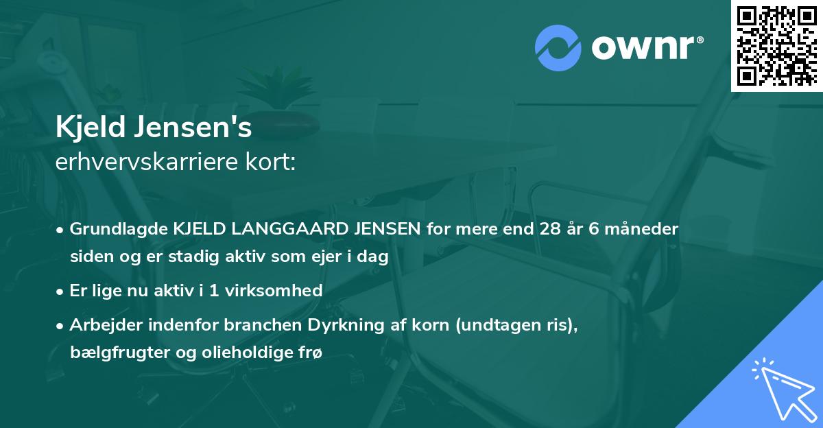 Kjeld Jensen's erhvervskarriere kort