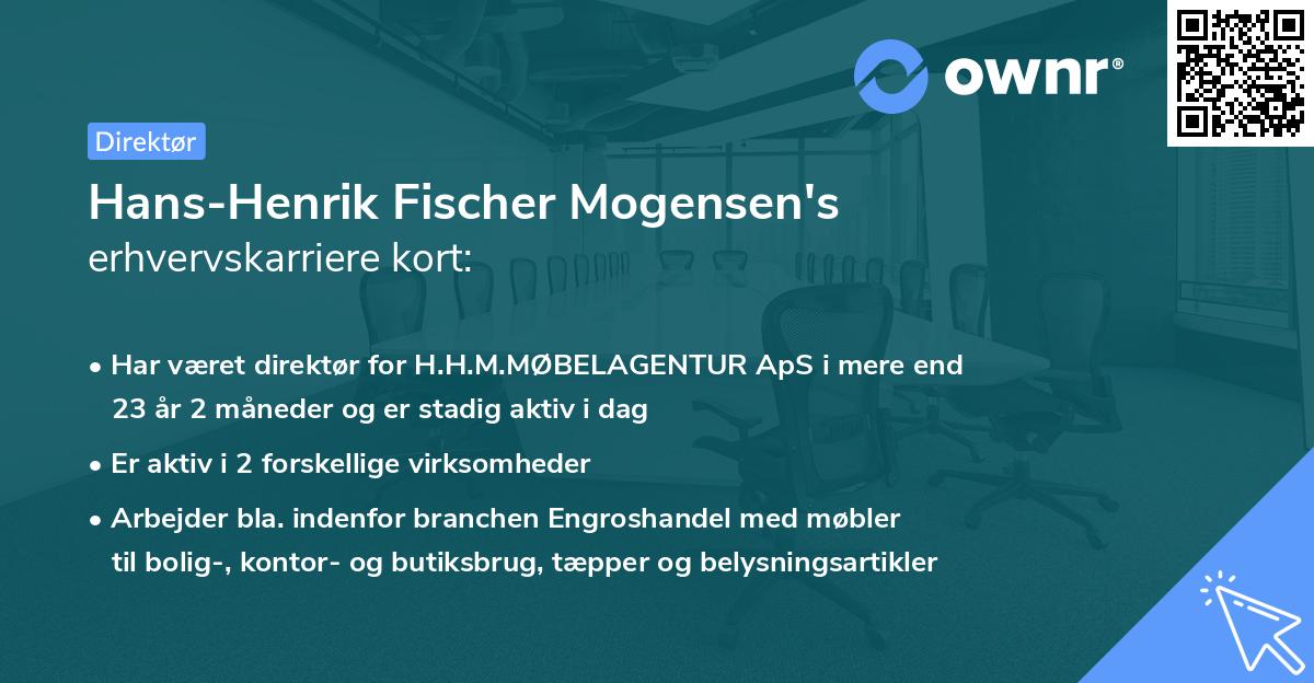Hans-Henrik Fischer Mogensen's erhvervskarriere kort