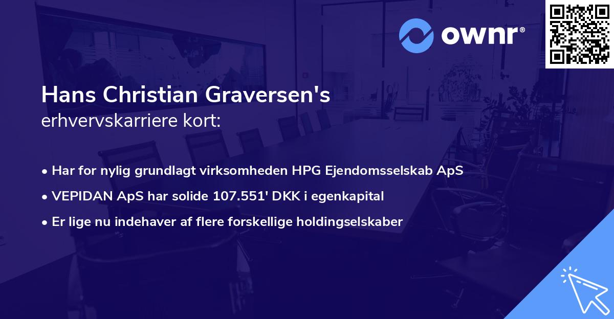 Hans Christian Graversen's erhvervskarriere kort