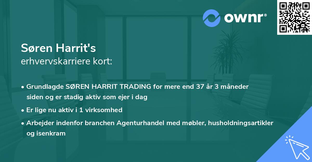 Søren Harrit's erhvervskarriere kort