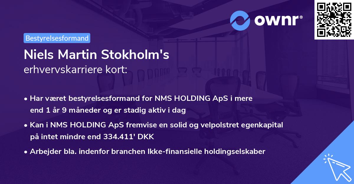 Niels Martin Stokholm's erhvervskarriere kort
