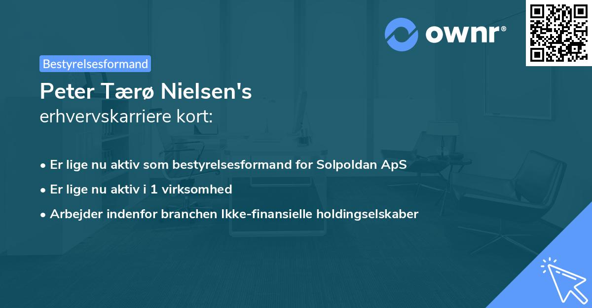 Peter Tærø Nielsen's erhvervskarriere kort