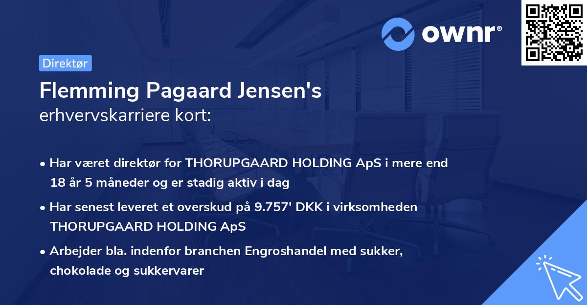 Flemming Pagaard Jensen's erhvervskarriere kort