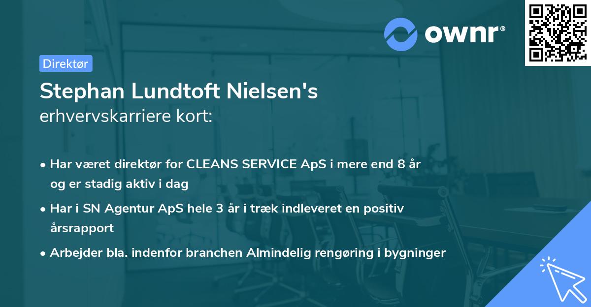 Stephan Lundtoft Nielsen's erhvervskarriere kort