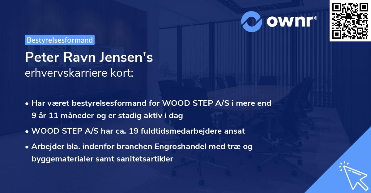 Peter Ravn Jensen's erhvervskarriere kort