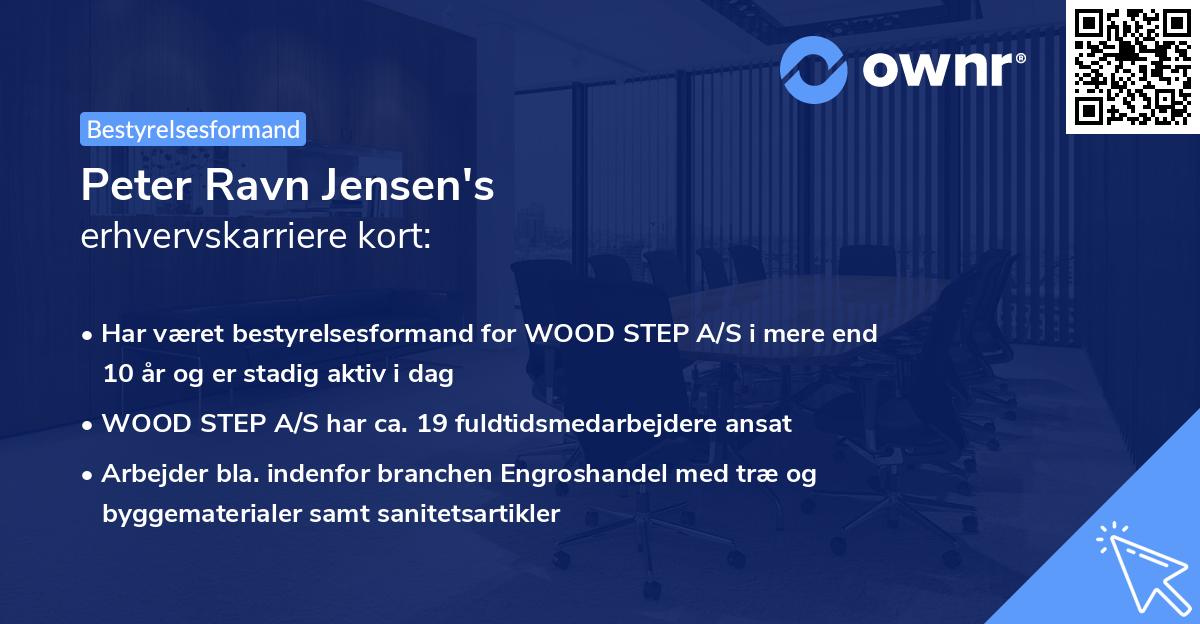 Peter Ravn Jensen's erhvervskarriere kort