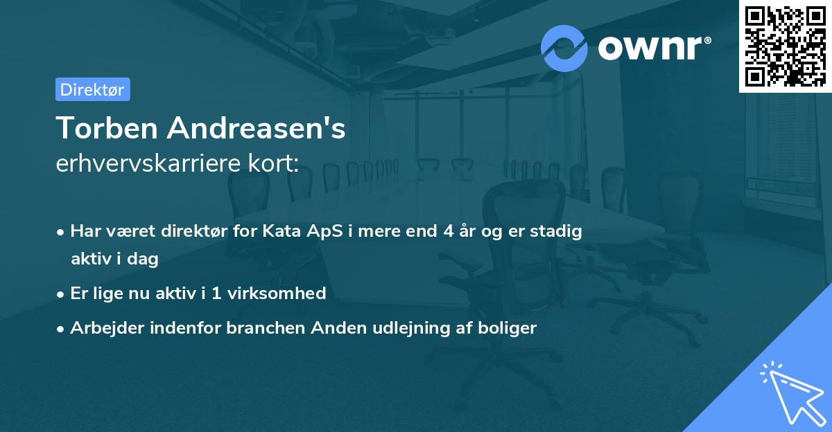 Torben Andreasen's erhvervskarriere kort