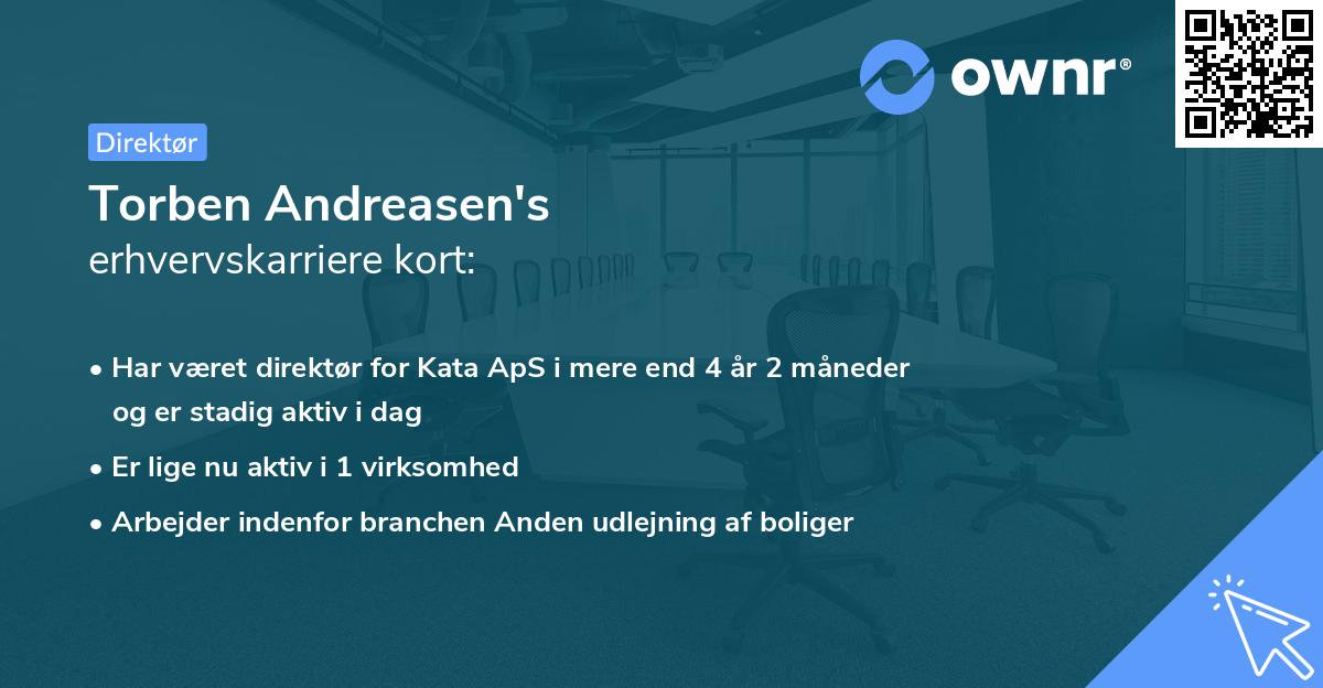 Torben Andreasen's erhvervskarriere kort