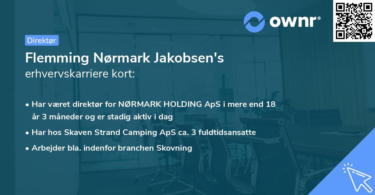 Flemming Nørmark Jakobsen's erhvervskarriere kort