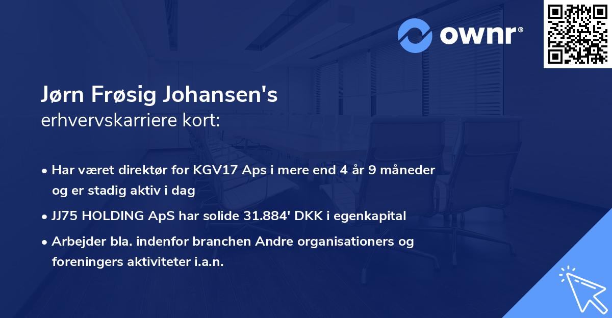 Jørn Frøsig Johansen's erhvervskarriere kort