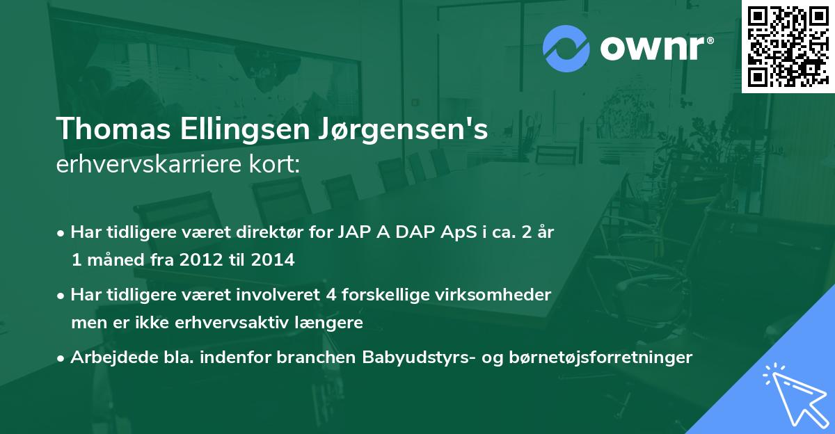 Thomas Ellingsen Jørgensen's erhvervskarriere kort
