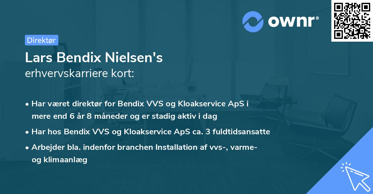 Lars Bendix Nielsen's erhvervskarriere kort
