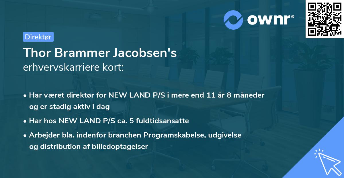 Thor Brammer Jacobsen's erhvervskarriere kort