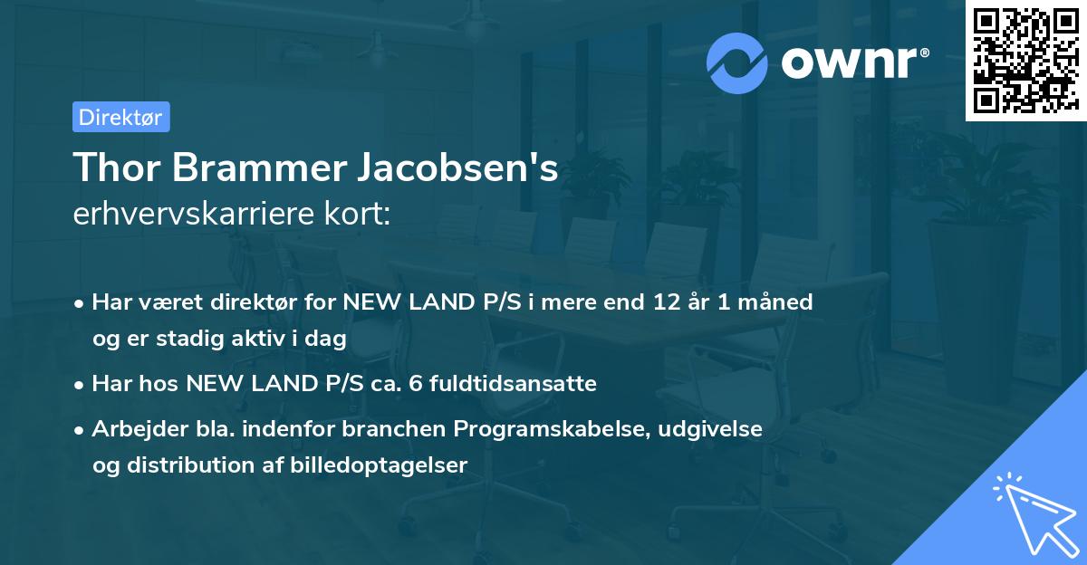 Thor Brammer Jacobsen's erhvervskarriere kort