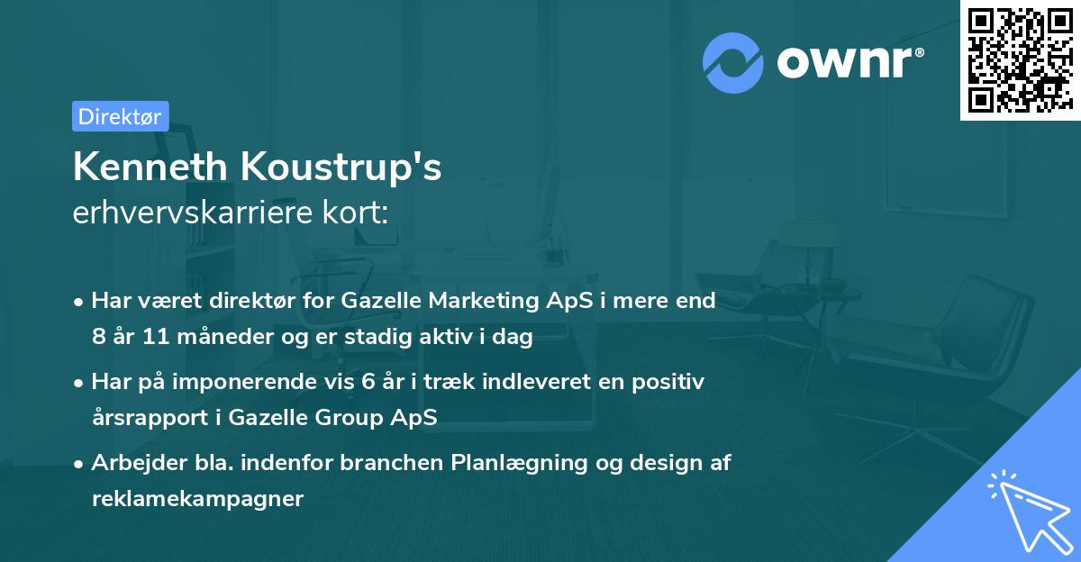 Kenneth Koustrup's erhvervskarriere kort