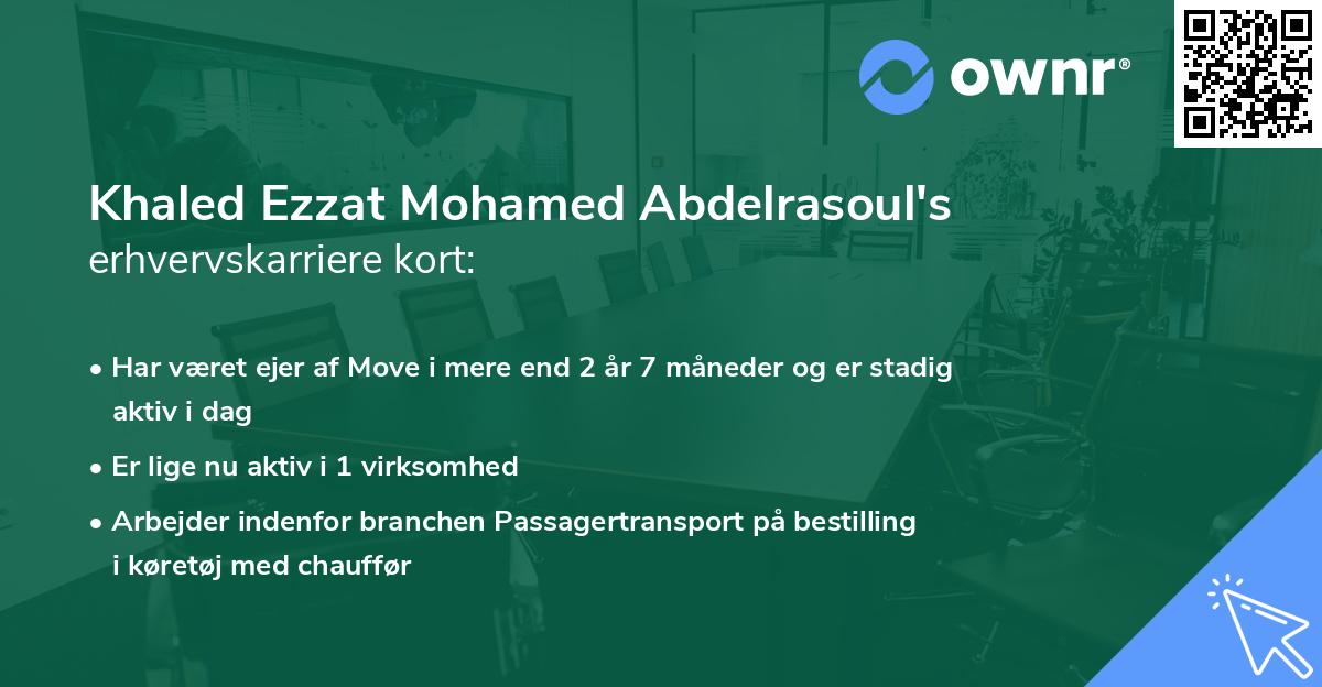 Khaled Ezzat Mohamed Abdelrasoul's erhvervskarriere kort