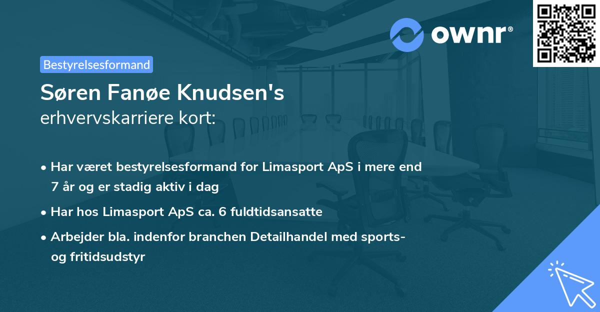 Søren Fanøe Knudsen's erhvervskarriere kort
