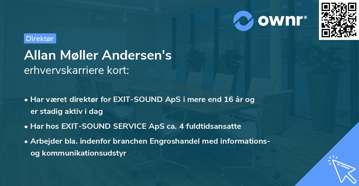 Allan Møller Andersen's erhvervskarriere kort