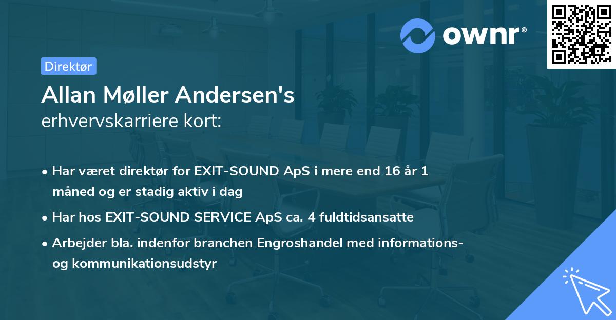 Allan Møller Andersen's erhvervskarriere kort