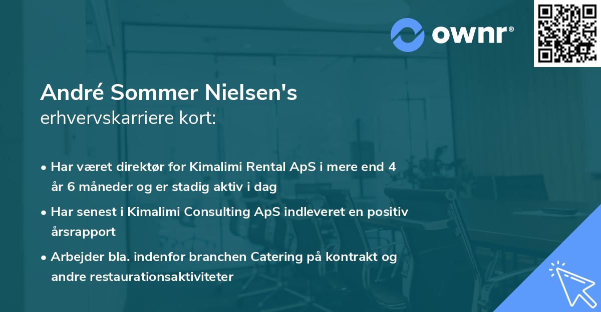 André Sommer Nielsen's erhvervskarriere kort
