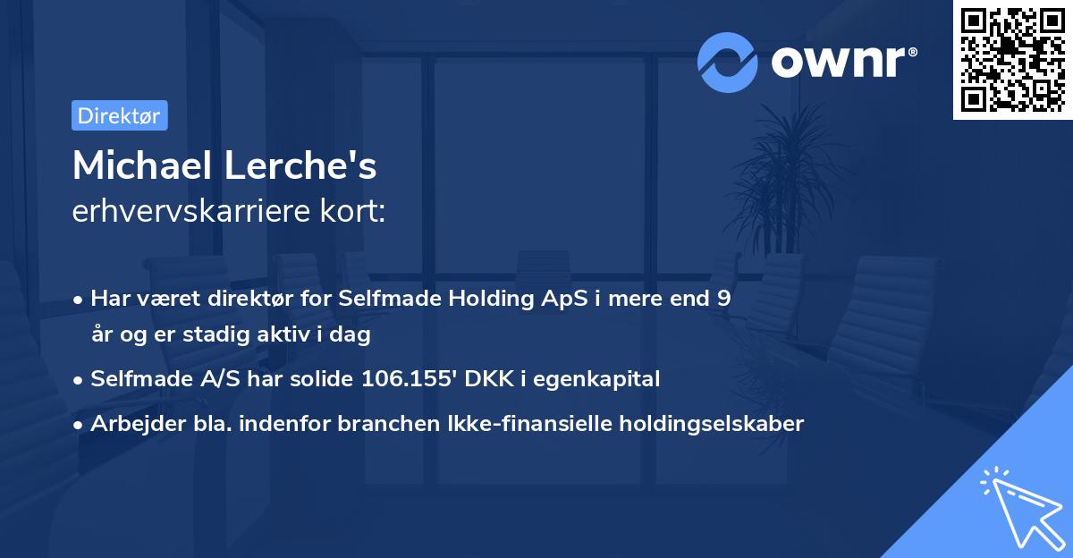 Michael Lerche's erhvervskarriere kort